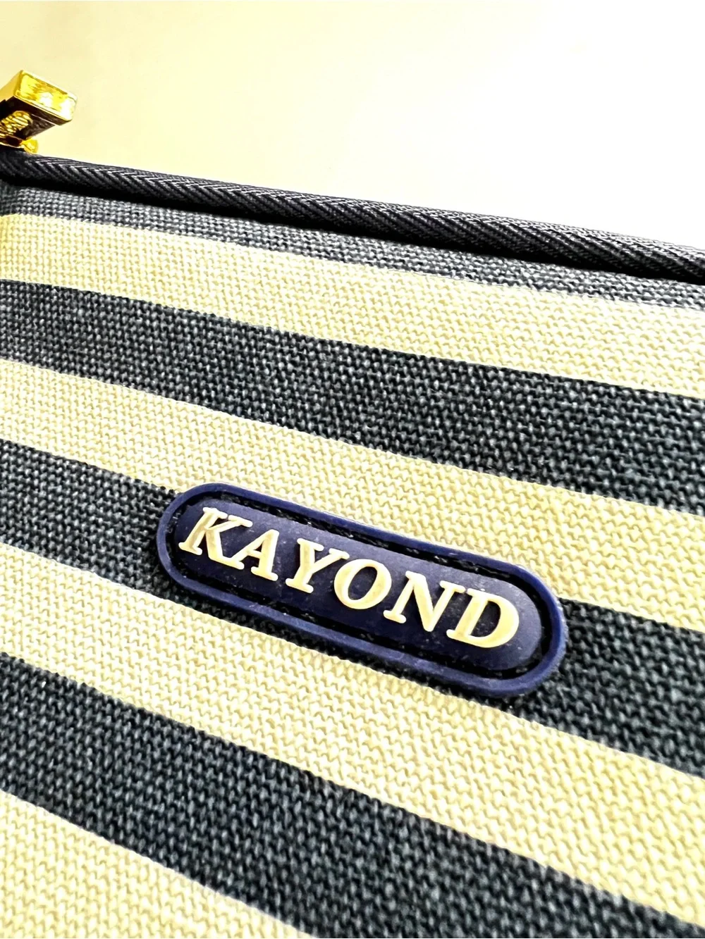 Kayond Canvas Laptop Sleeve Case padded 11.6 inch Breton Stripe Water Resistant